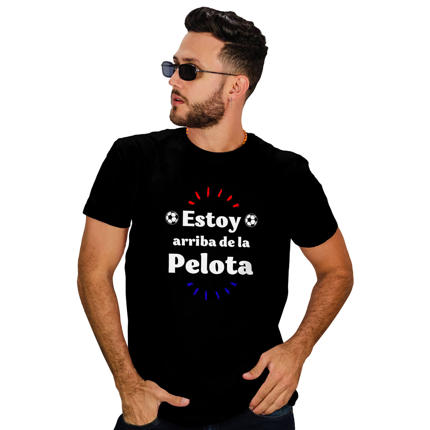 Polera Hombre Dise&ntilde;o Frases Chilenas Fiestas Patrias D12 image number 0.0