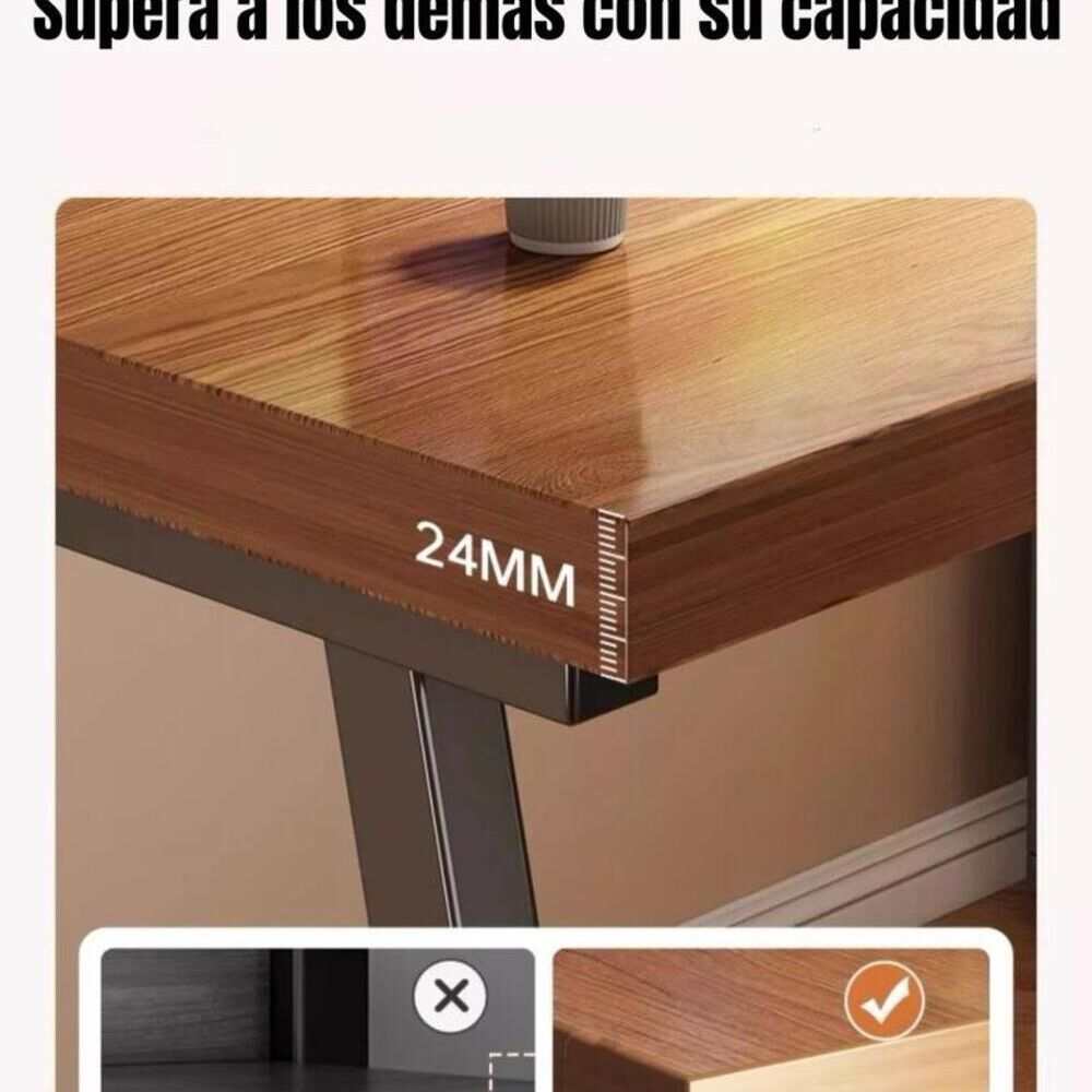 Escritorio 140cm Con Cajones Y Compartimiento Sky Lubabycas image number 4.0