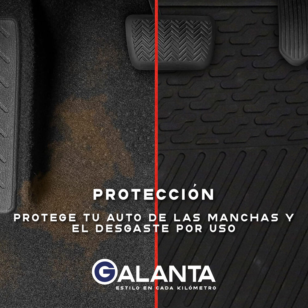 Piso De Goma Auto Suv 3 Alfombra Galanta Universal Ajustable image number 8.0