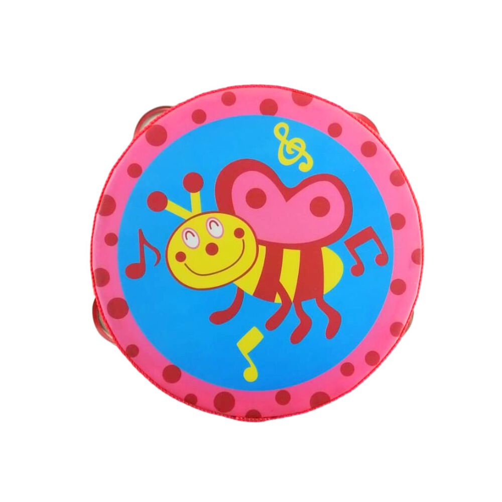 Pandero Pequeño De Madera Infantil De +3 Años De 15x15 Cm image number 1.0