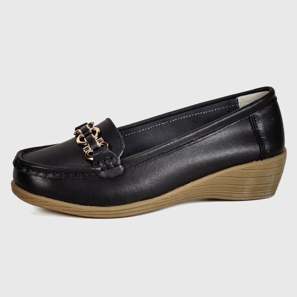 Mocasín Cuero Tanza Negro image number 0.0