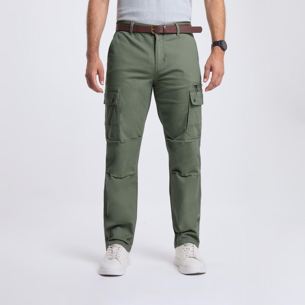 Pantal&oacute;n Liso Tiro Medio Regular Hombre Peroe image number 0.0