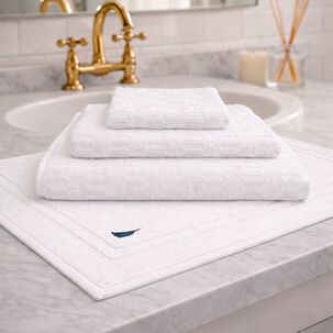 Set 4 Toallas Nautica Savoy Cara+mano+cuerpo+piso 100% Algod&oacute;n Alta Calidad Blanco