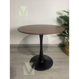 Mesa Tulip 100cm Walnut-black