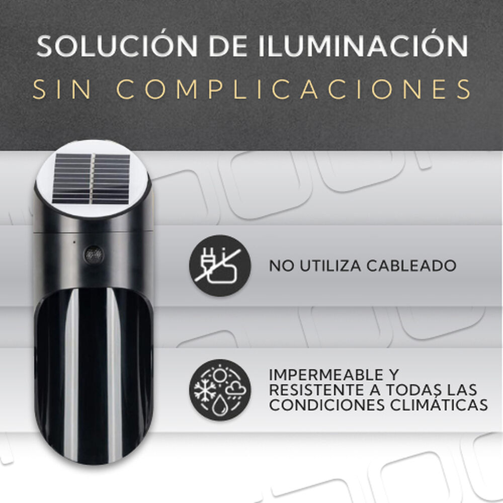Aplique Led Solar Para Exterior image number 5.0