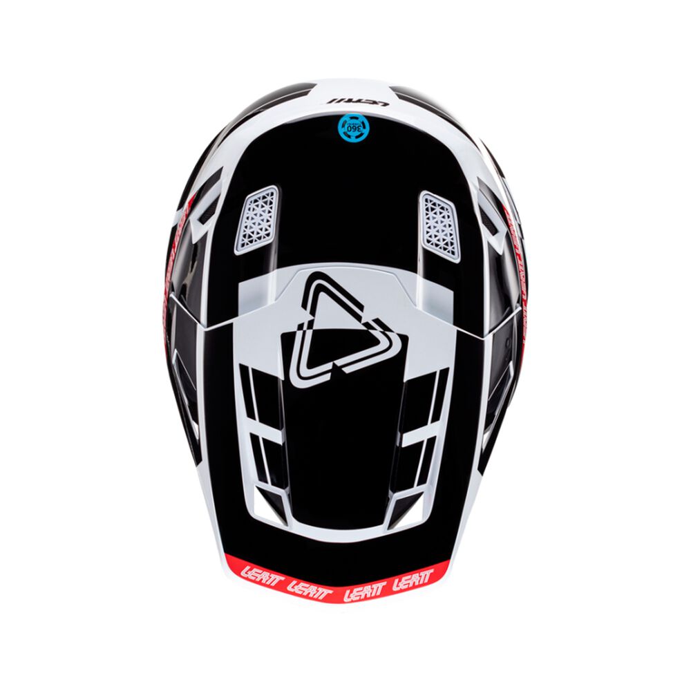 Kit Leatt Casco Con Antiparra Moto 7.5 V24 Negro Blanco Xxl image number 7.0