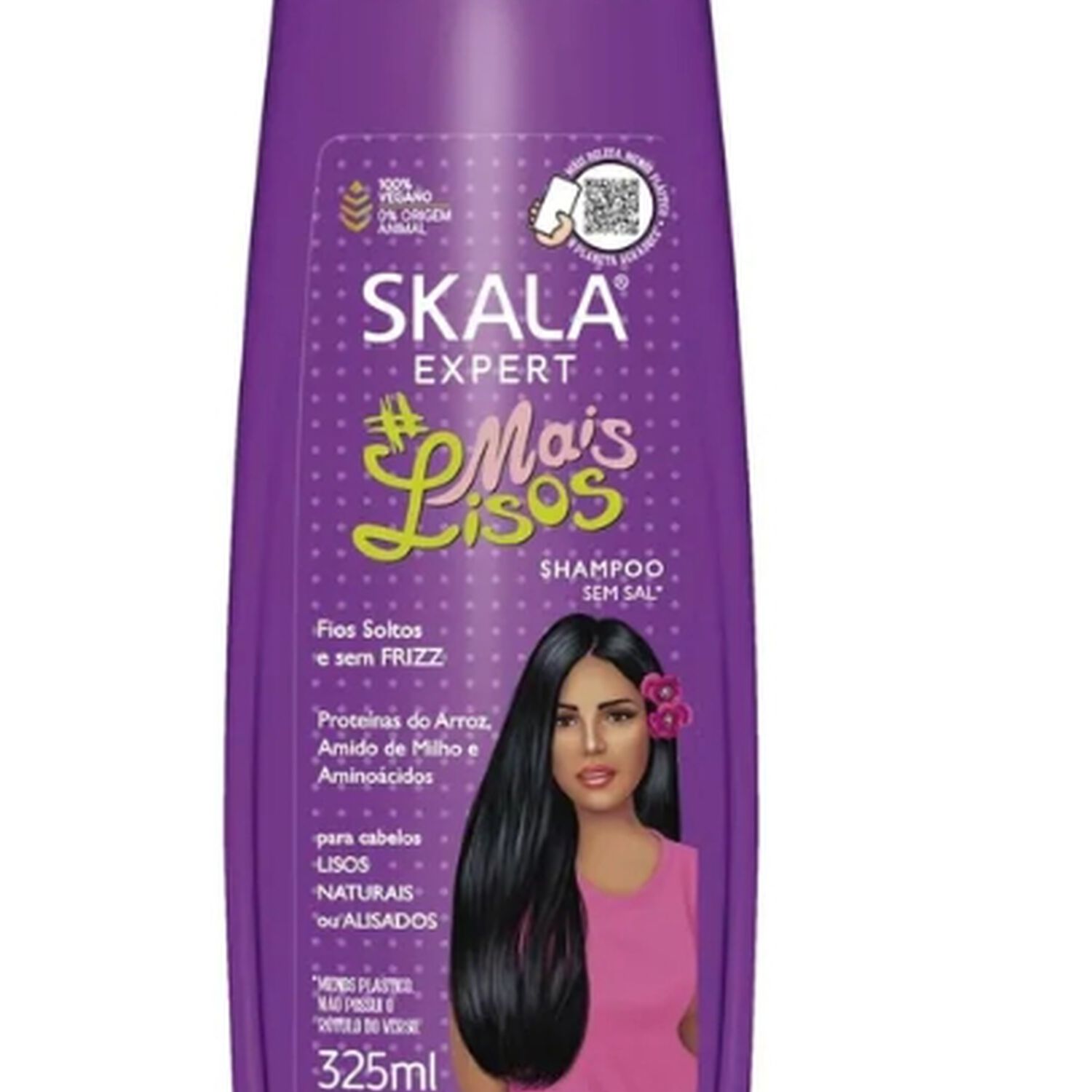 Shampoo Sin Sal Mais Lisos Skala Expert 325ml image number 0.0