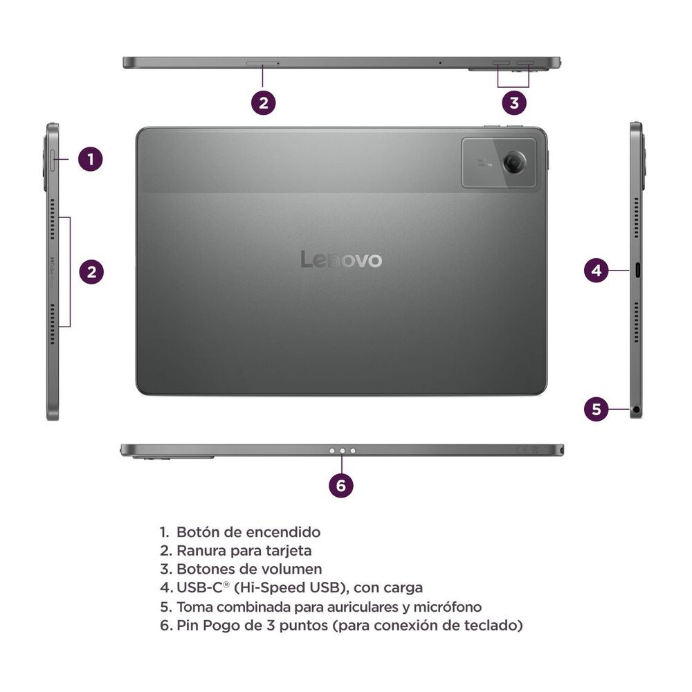 Lenovo Idea Tab 11 128GB 8GB Wi-Fi Luna Grey, foto 7