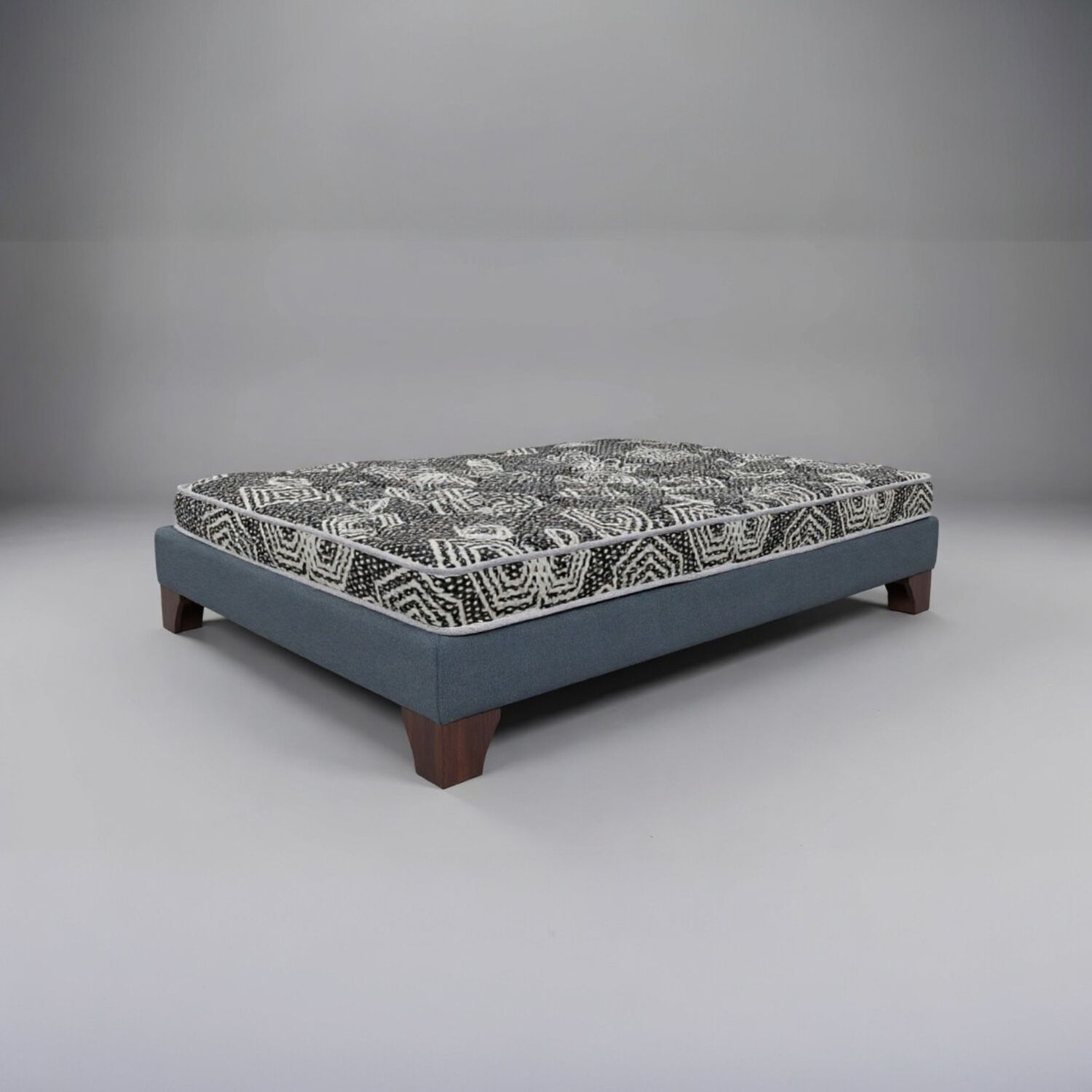 Cama 1.5 Plaza Box 13 Cm L190 Cm + Colchon Modelo Ideal / Con Patas De 11 Cm (gris) image number 1.0