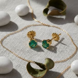 Aros Chispas Con Circ&oacute;n 6mm Oro 18k Nacional No2