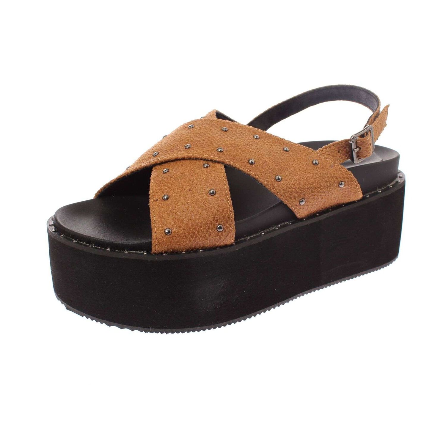 Sandalia Yellow Brown V&iacute;a Franca Art. 5s209b0075ybrown image number 0.0