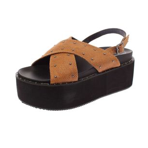 Sandalia Yellow Brown V&iacute;a Franca Art. 5s209b0075ybrown