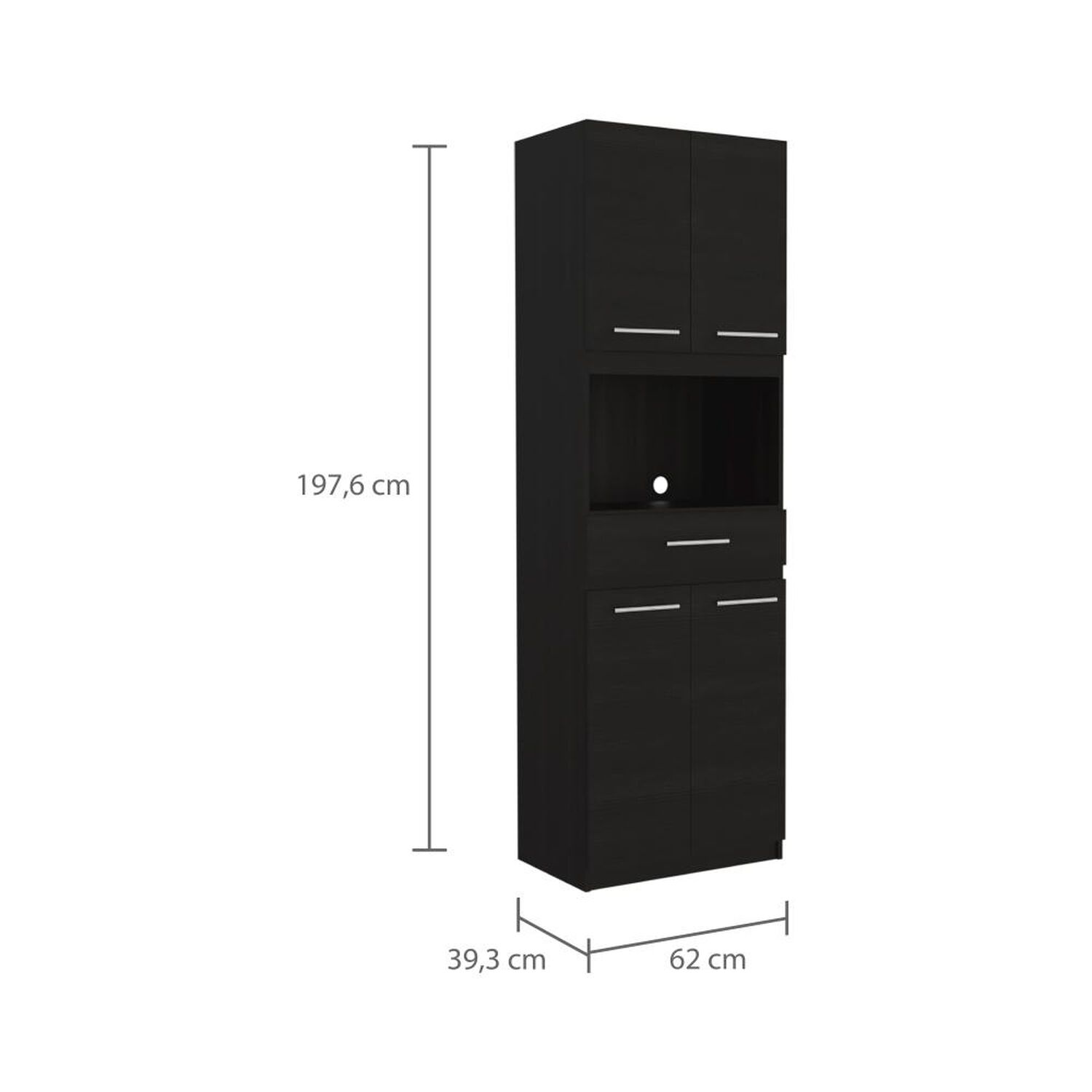 Mueble Microondas Tuhome Manchester / 4 Puertas / 1 Caj&oacute;n image number 1.0