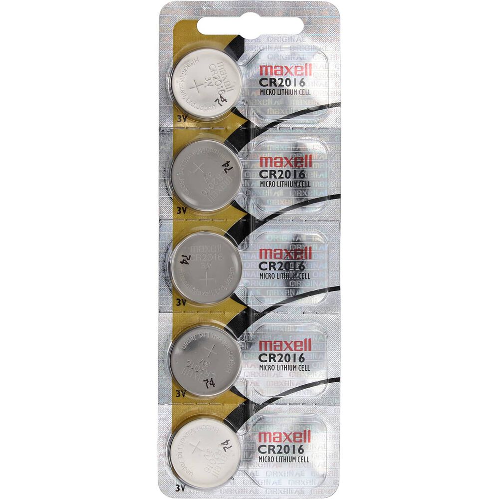 Pack 5 Pilas Cr2016 3v Maxell Tipo Boton Original image number 0.0