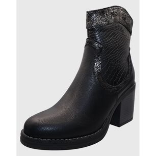 Bota Corta Print Negro