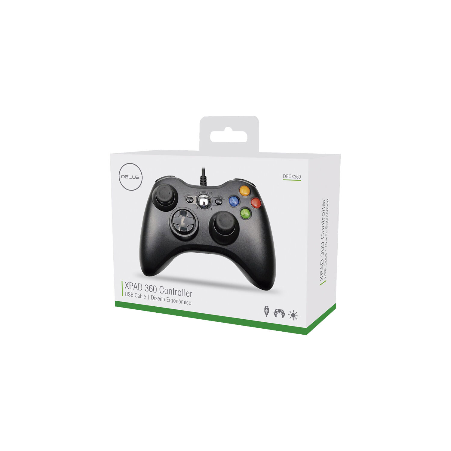 Joystick Usb Para Xbox 360 & Pc Wired Edition X-360 White image number 9.0