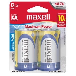 Pack 12 Pilas Alcalinas Tipo D Blister 2 Uds.