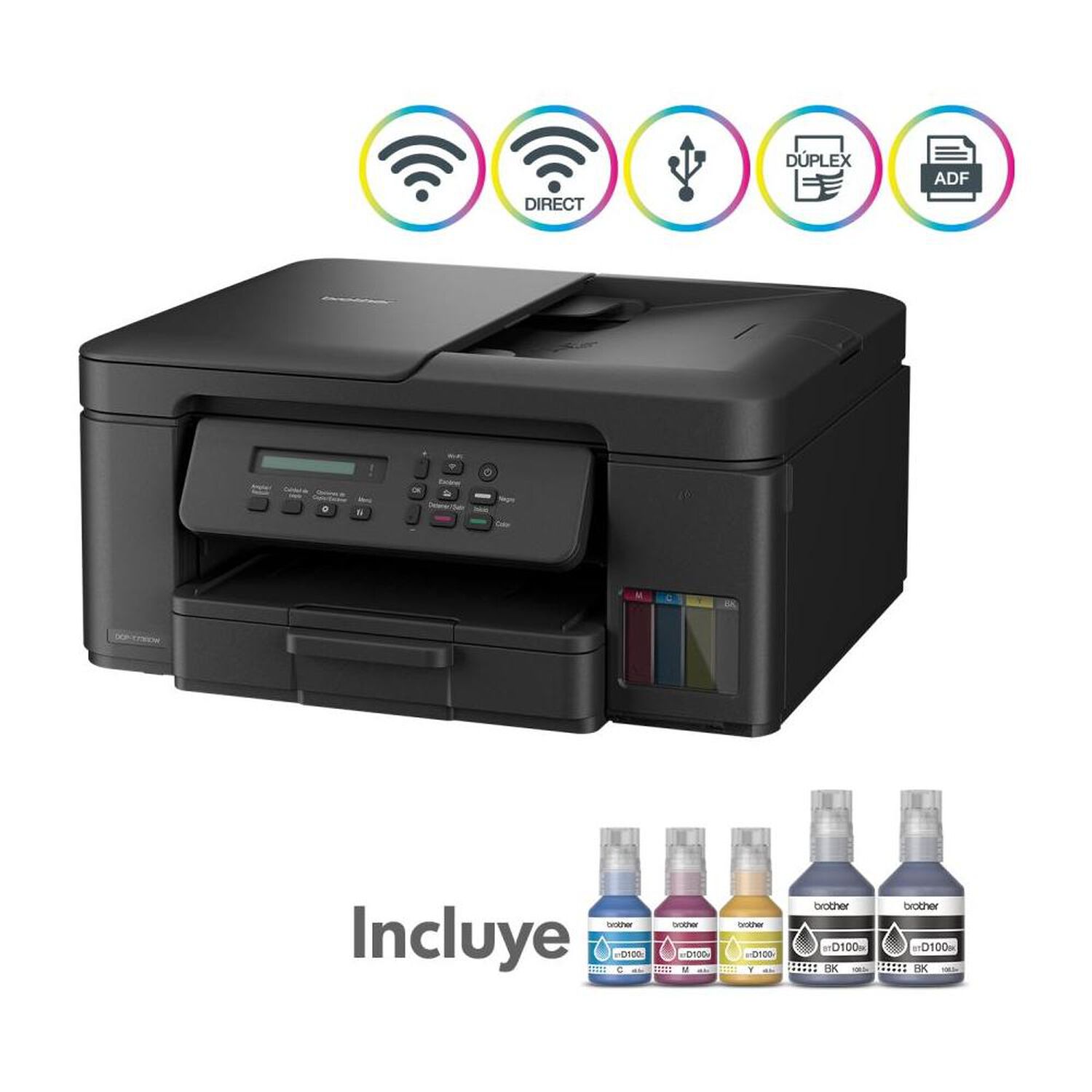 Impresora Multifuncional Brother DCPT730DW image number 2.0