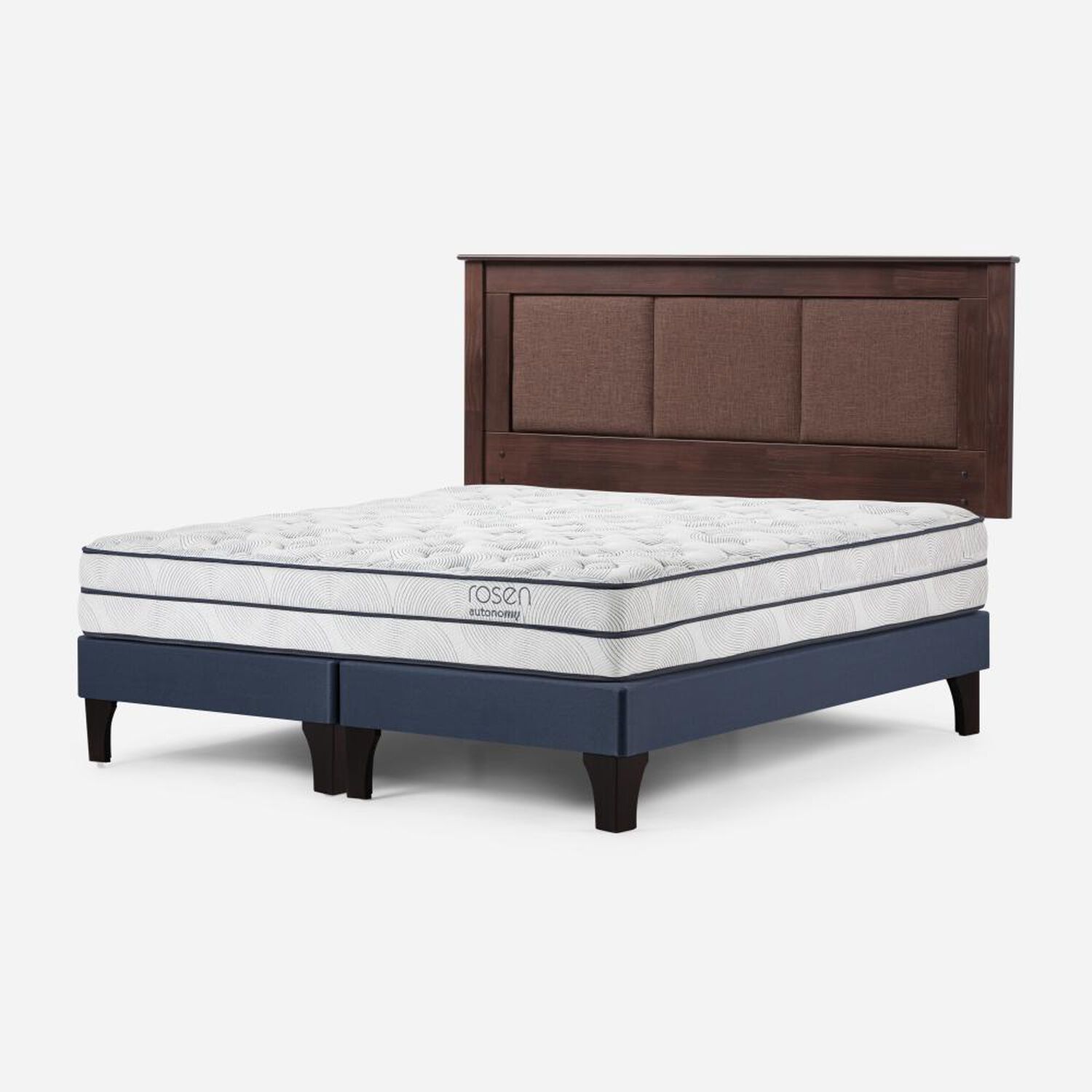 Cama Europea Rosen Autonomy Sky / 2 Plazas / Base Dividida + Respaldo Rachel image number 2.0
