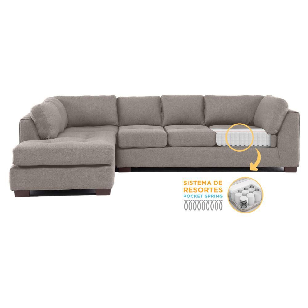 Sof&aacute; Seccional Living Factory Londres Izquierdo / 7 Cuerpos image number 2.0