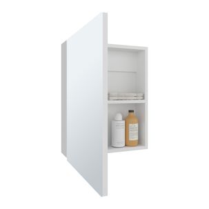 Botiquin De Ba&ntilde;o 1 Puerta 50x40x12 Cm Blanco