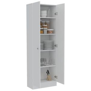 Estante Organizador Wc 2 Puertas Fm-010b - Blanco