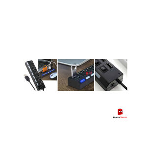 Hub Usb 7 Puertos Con Interruptores Independientes - Ps