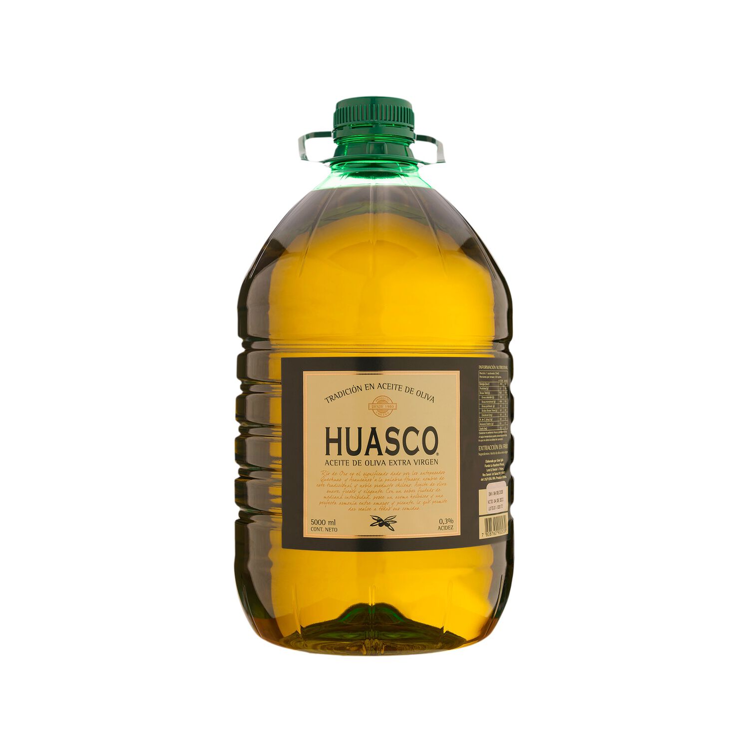 Aceite Oliva Extra Virgen Huasco 1 X 5000 Ml image number 0.0