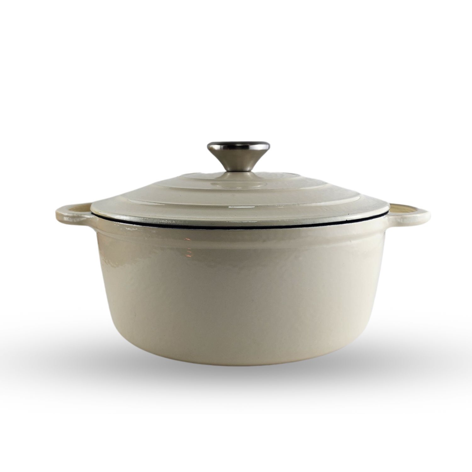 Olla Hierro Fundido 26cm Blanca Keep Antiadherente Cocina image number 0.0