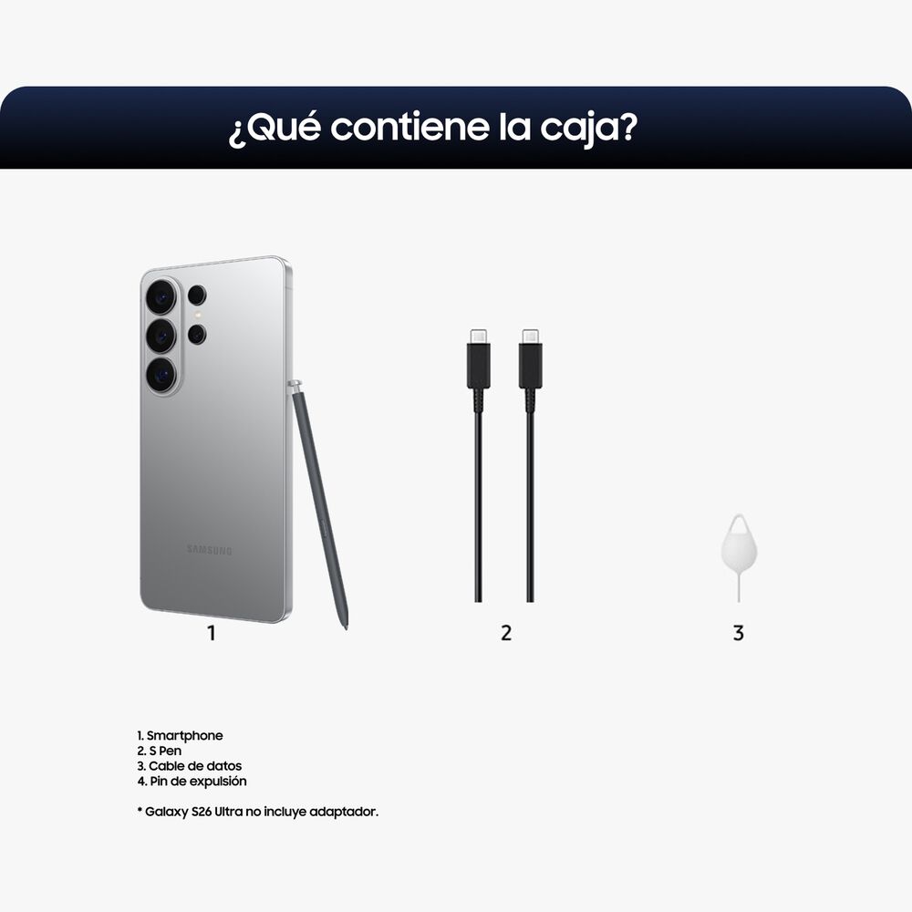 Galaxy S26 Ultra Exclusivo En Samsung.com Sombra Plateada Dual Sim 512 Gb 12 Gb image number 5.0