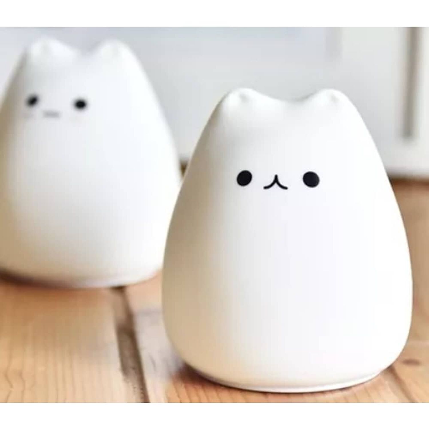 Lampara Silicona Gatito Multiples Colores Espanta Cuco image number 1.0