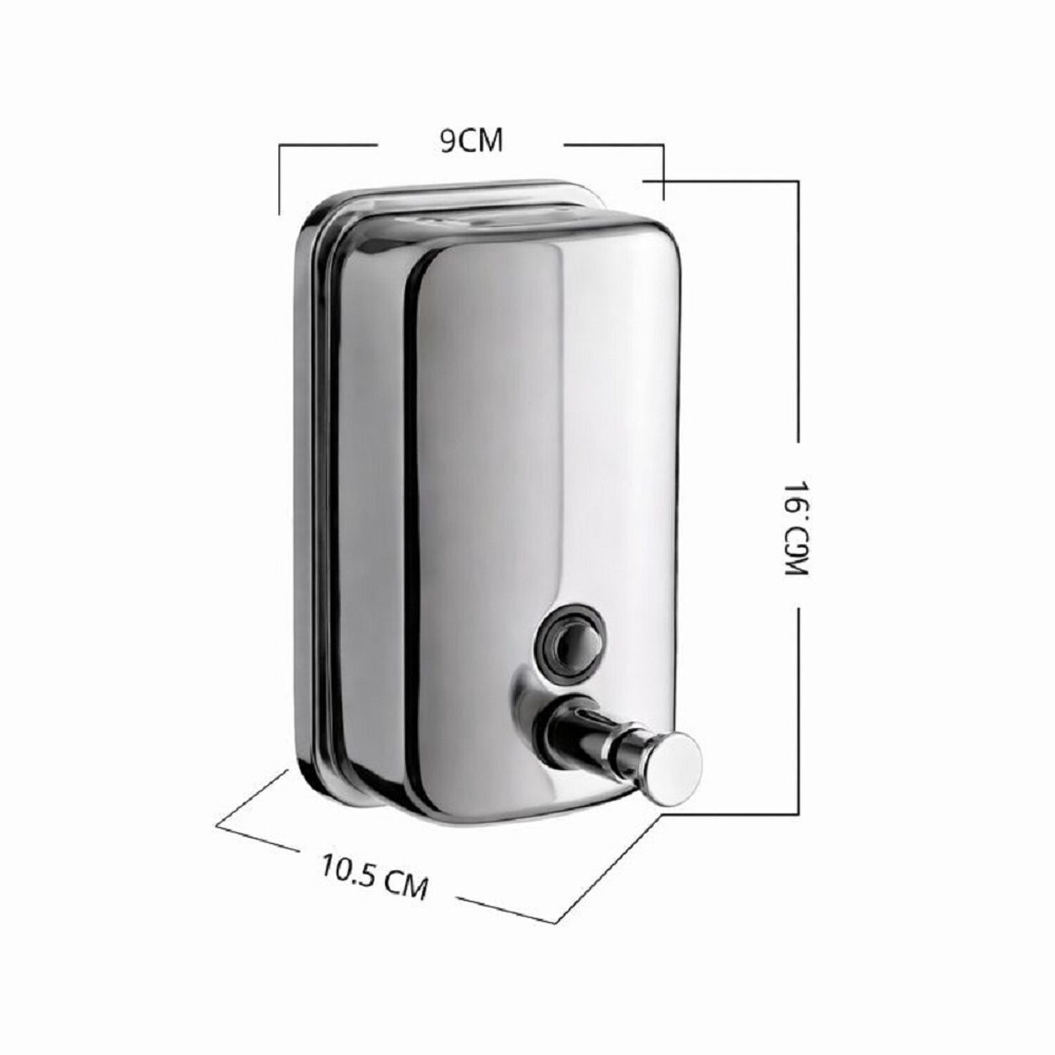 Dispensador Jab&oacute;n Liquido Acero Inoxidable 500ml /plateado image number 10.0