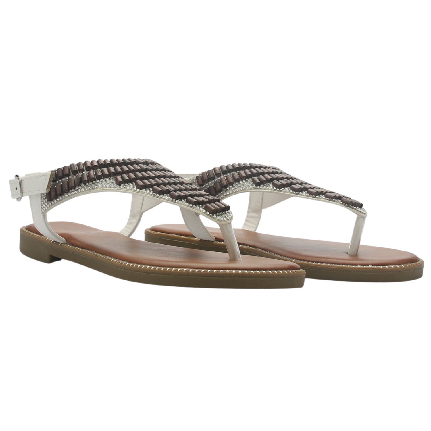 Sandalia Mujer Casual Blanco Chalada Buckel-5 image number 4.0