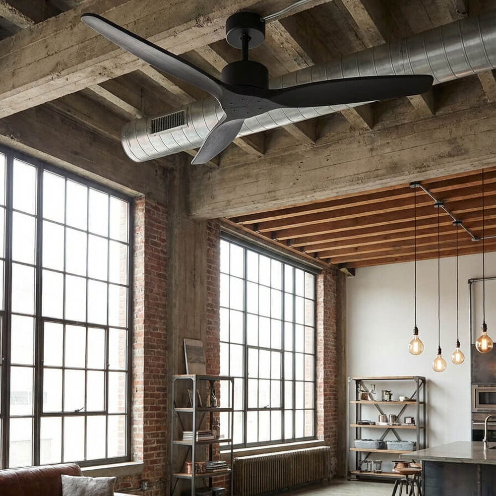 Ventilador De Techo Aviador Negro Ajustable 52 Primaterm image number 6.0