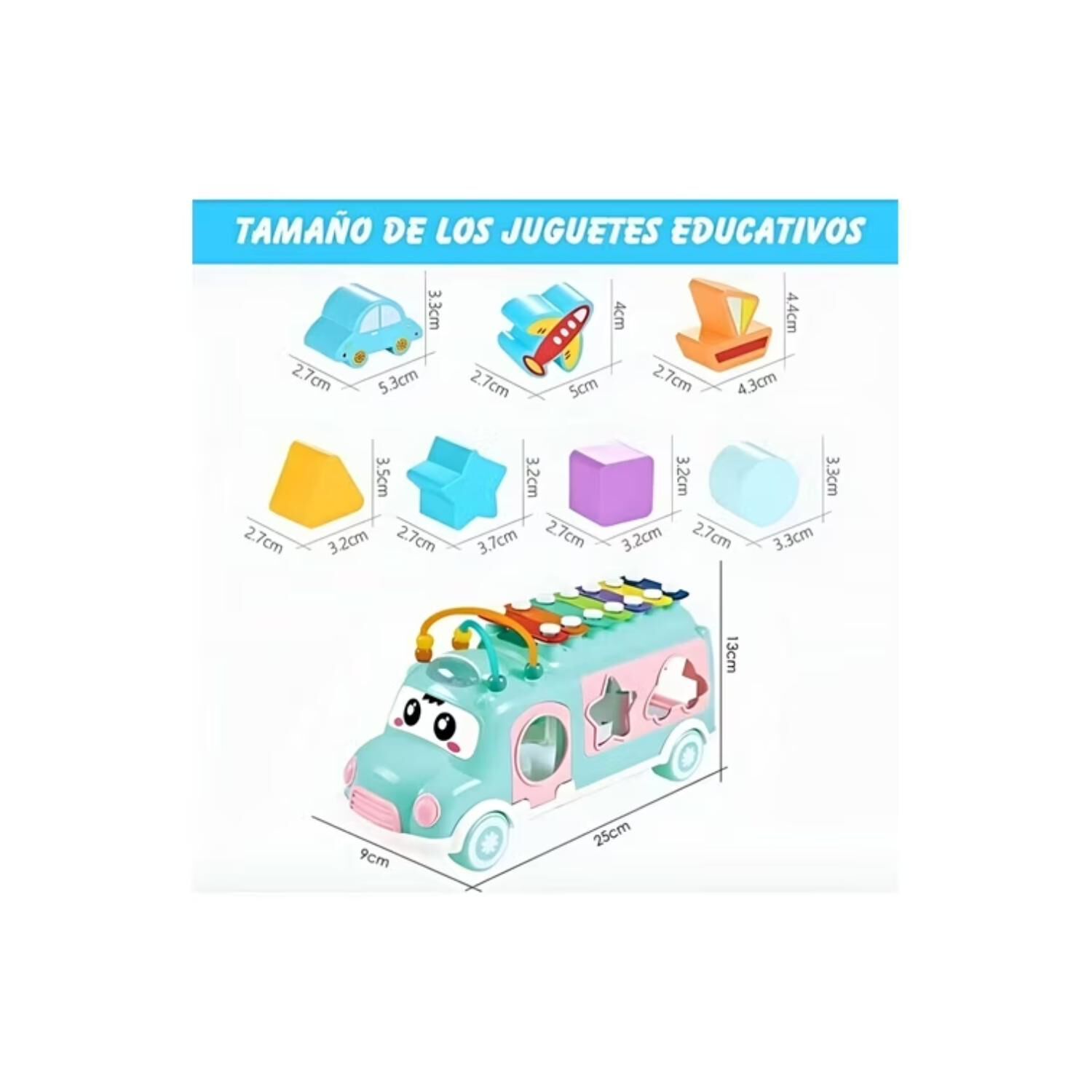 Juguete Autobus Xilofono Didactico Musical Infantil image number 2.0