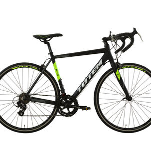 Bicicleta De Ruta Totem 700*52 Mnx Negro Con Verde