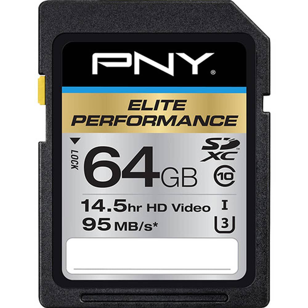 Pny Technologies 64gb Elite Performance Uhs-1 Sdxc Memory Card image number 0.0