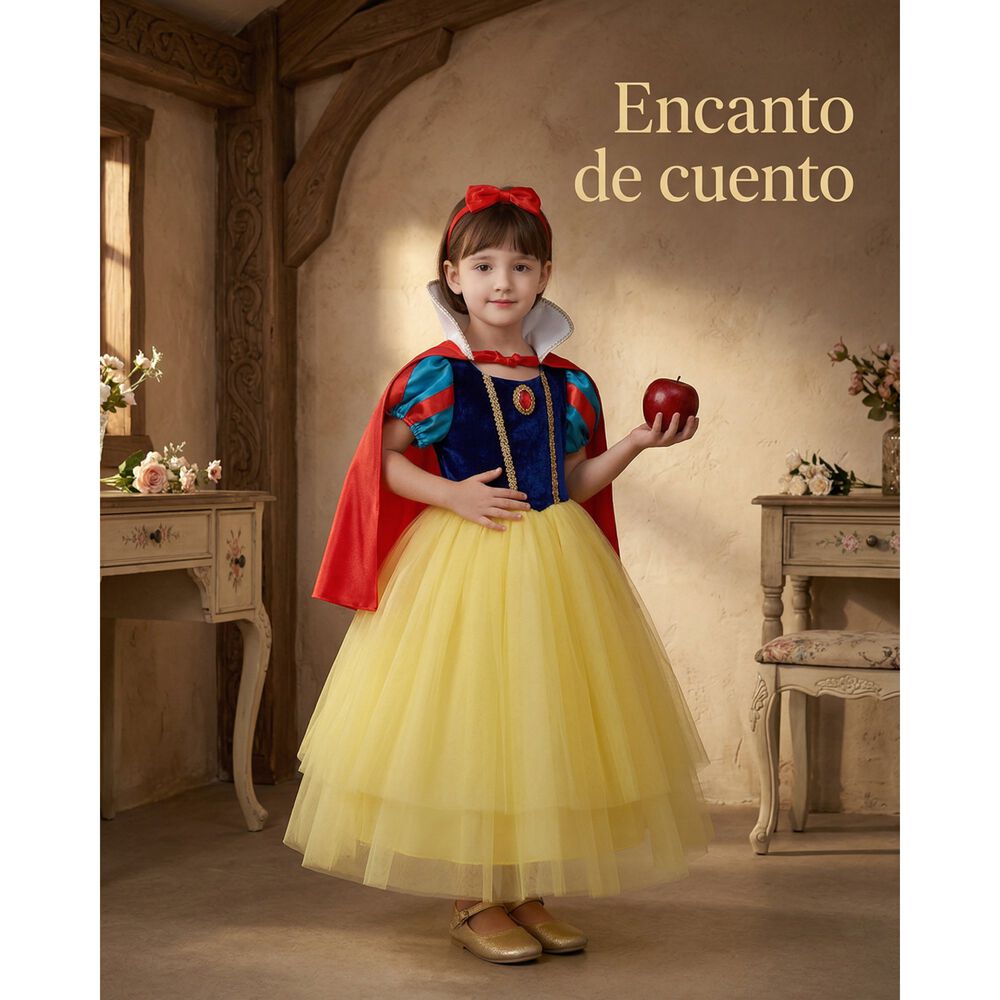 Disfraz Princesas Blanca Nieves Ni&ntilde;a Disney image number 19.0