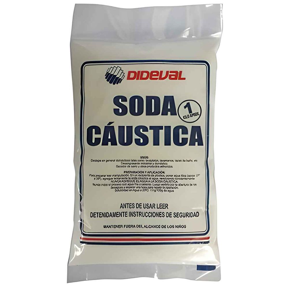 Soda Caustica En Escamas (bolsa) 1 Kg - Dideval image number 0.0