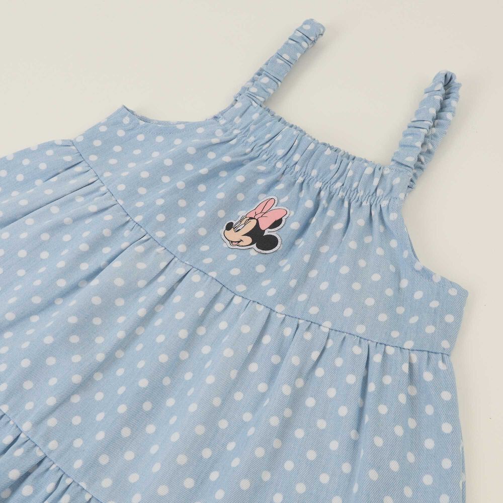 Vestido Sin Manga Ni&ntilde;a Azul Print Minnie Disney image number 2.0