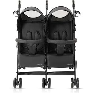 Coche Paragua Doble Twin Grafito