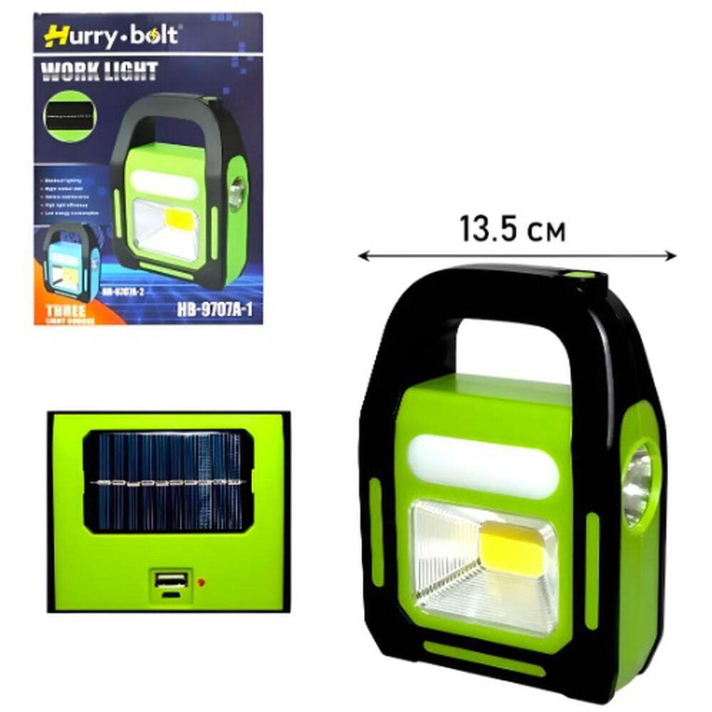 Linterna Led Solar 3 En 1 Usb Recargable image number 1.0