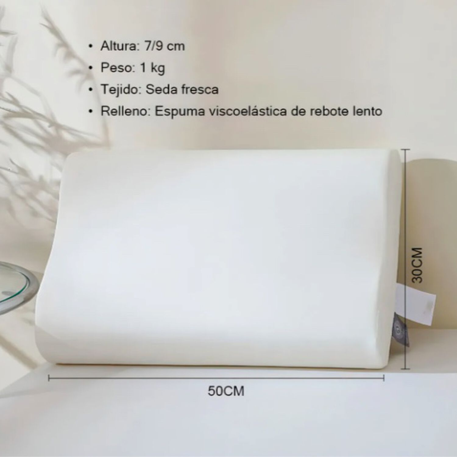 Pack X2 Almohada Memory Foam image number 5.0