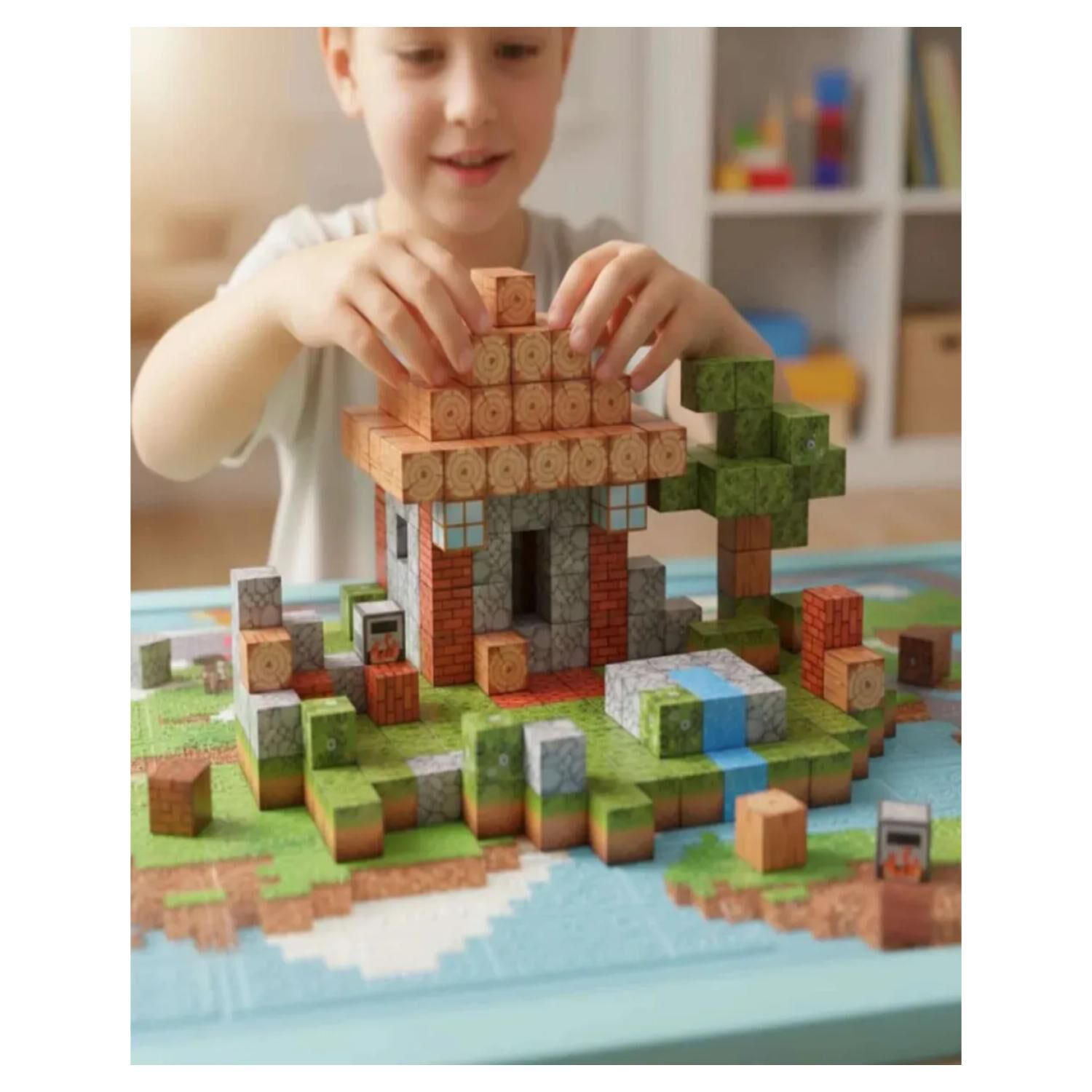 Juguete Bloques Magneticos 312pcs Escenas Infantil image number 2.0