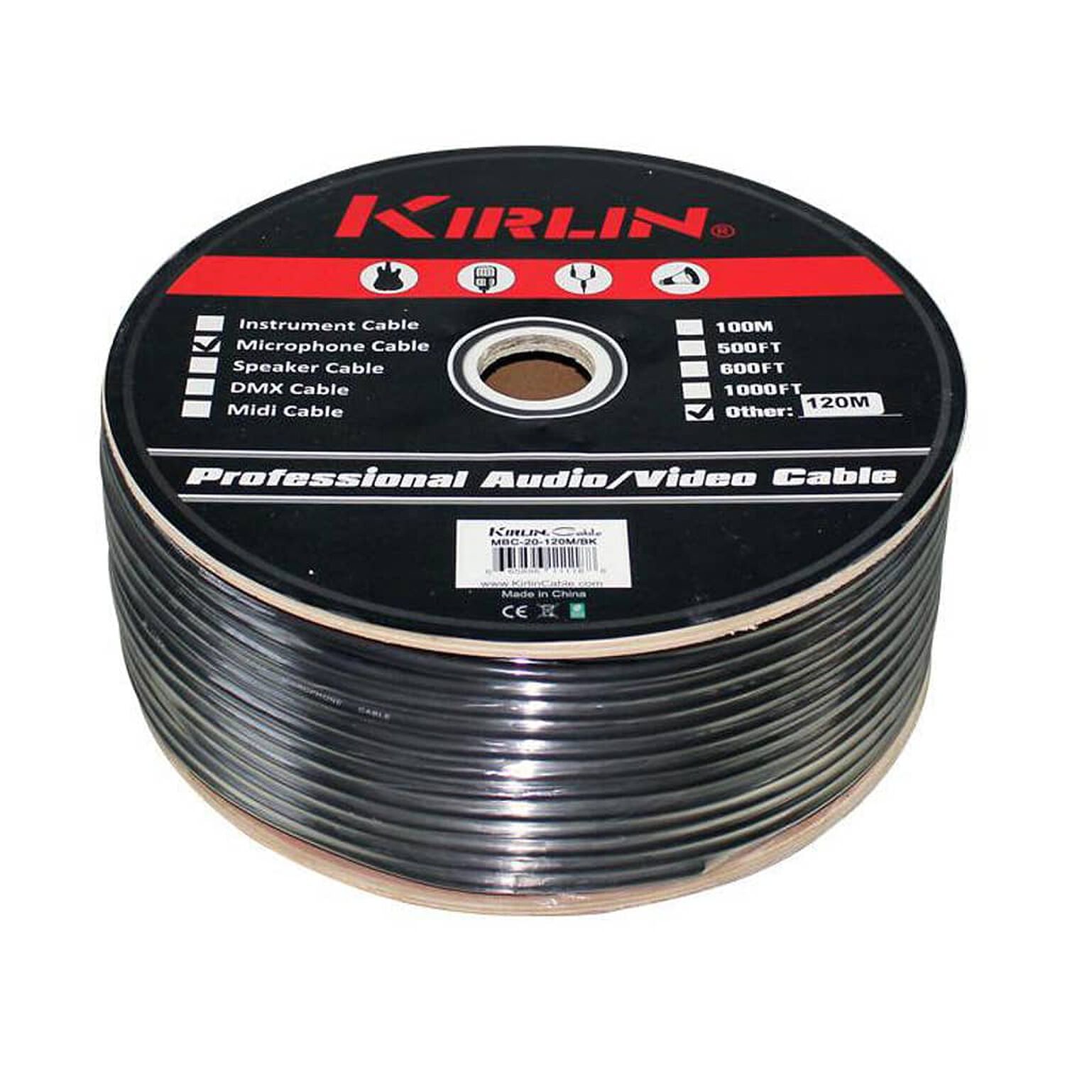 Rollo Cable Micr&oacute;fono Kirlin Mbc-20 (100 Mts) image number 1.0