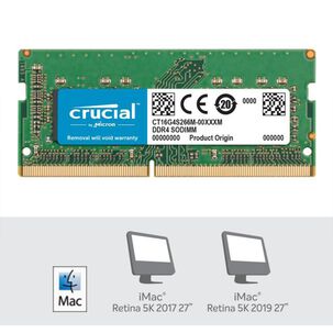 Memoria Ram Crucial 16gb Ddr4-2666 Sodimm Para Mac