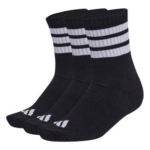 Calcetines Deportivos De Media Ca&ntilde;a Con Acolchado 3 Stripes (3 Pares) Adidas