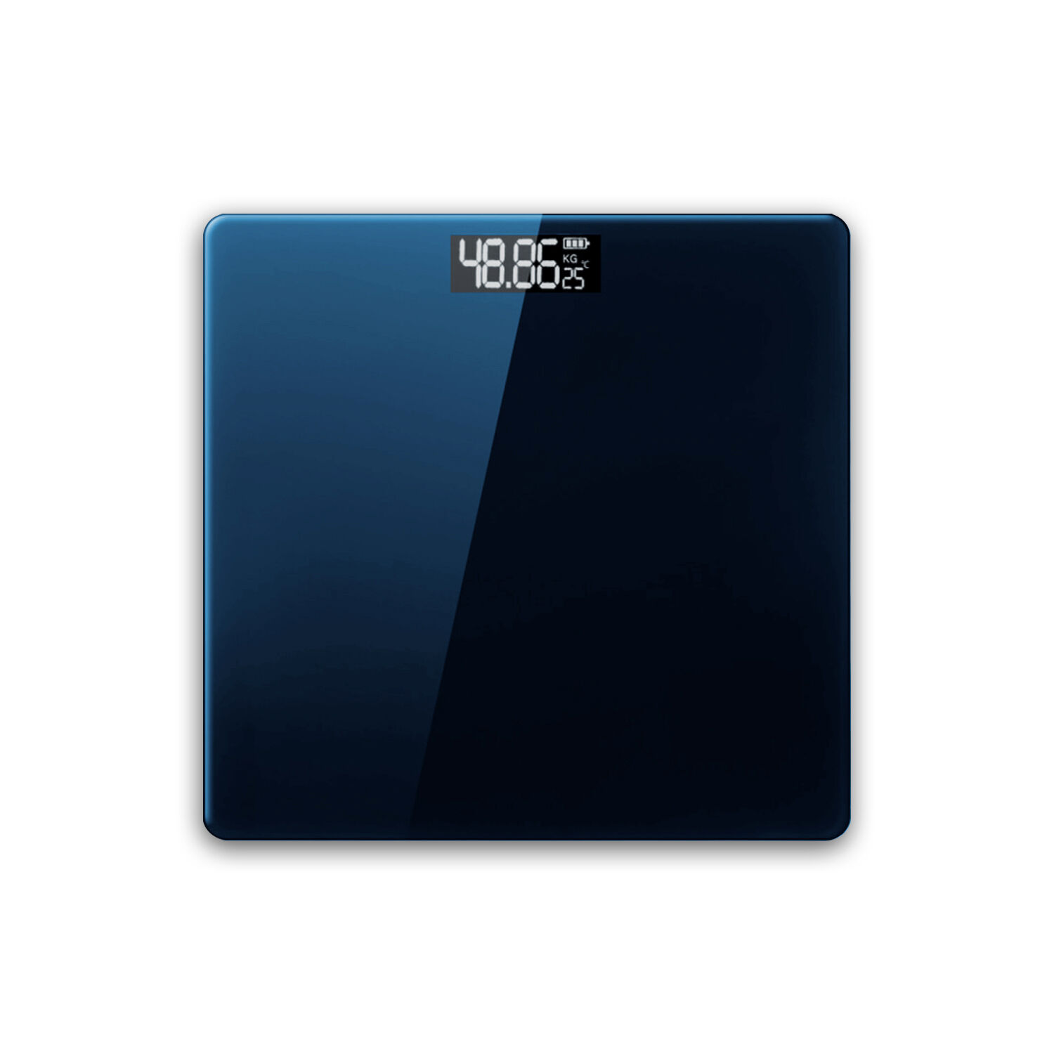 Pesa Digital Ba&ntilde;o Vidrio Templado Capacidad 180kg Azul - Ps image number 0.0