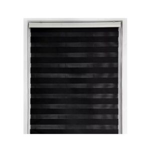 Cortina Roller Dúo Zebra Negra 140x220 Cm