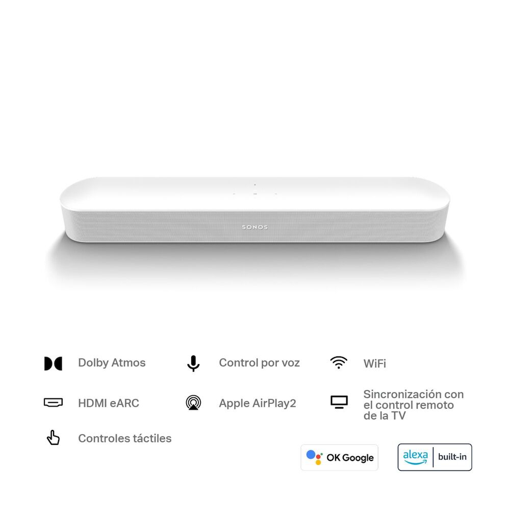 Soundbar Sonos Beam Gen 2 Wifi Blanco image number 1.0